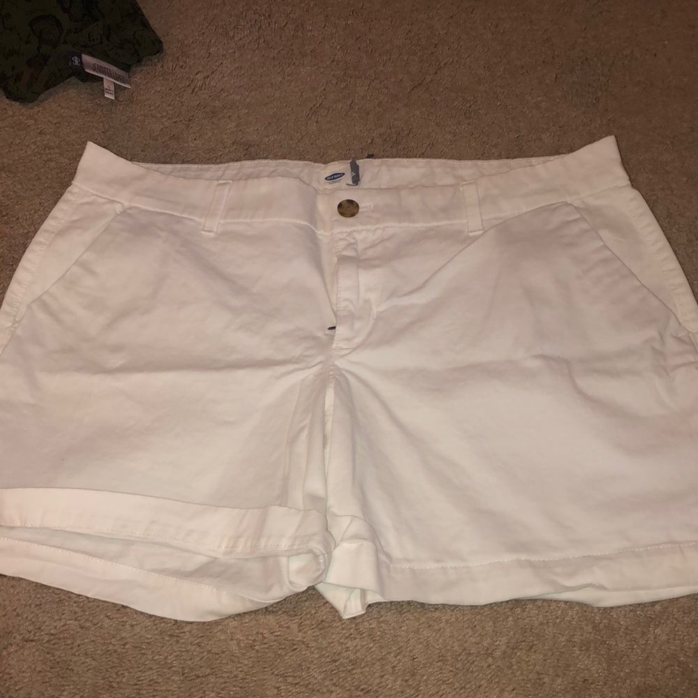 White Jean Shorts